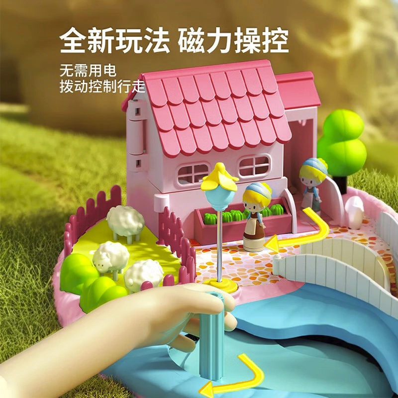 驰誉模型 娃娃屋 过家家 梦幻城堡 磁力感应 角色扮演 模拟生活 音乐故事 丰富场景 早教益智玩具