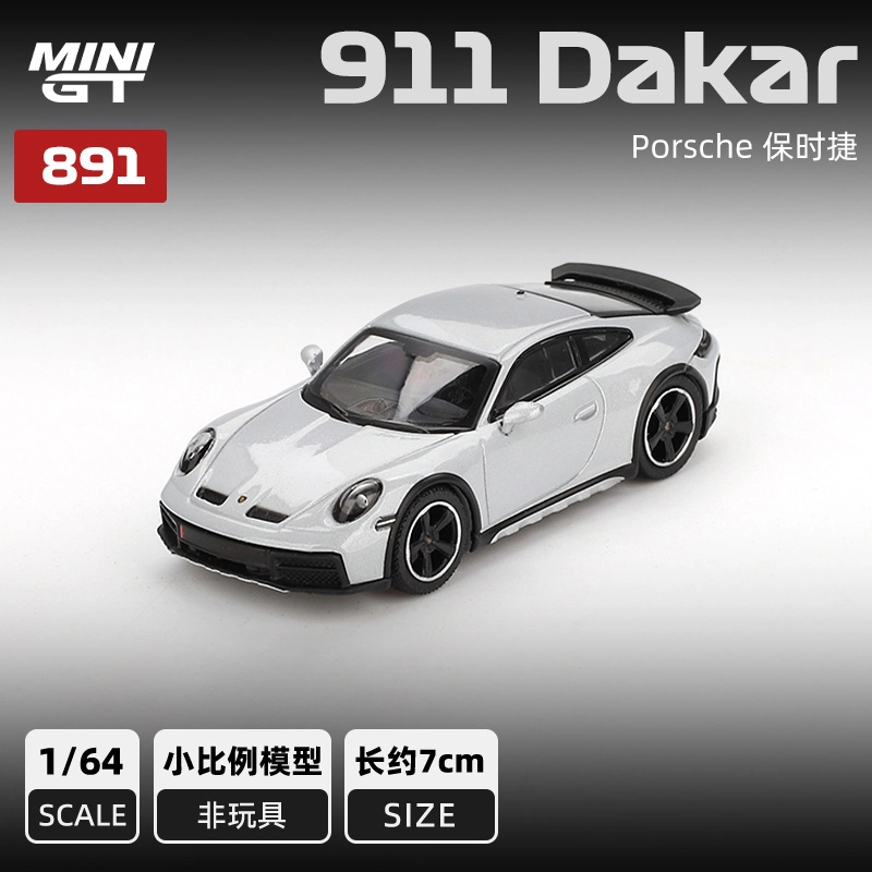 MINI GT 911 Dakar Ice Gray Metali