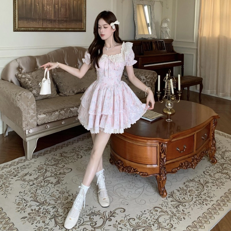 依钗 舒适通勤百搭简约休闲温柔风服饰短袖连衣裙 女款