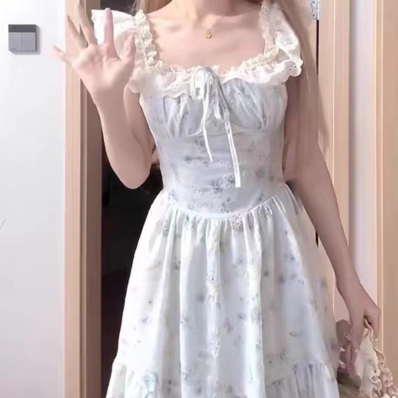 依钗 舒适通勤百搭简约休闲温柔风服饰短袖连衣裙 女款