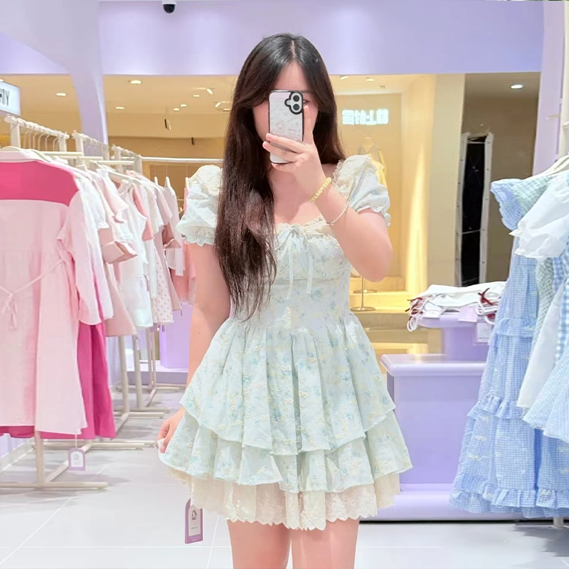 依钗 舒适通勤百搭简约休闲温柔风服饰短袖连衣裙 女款