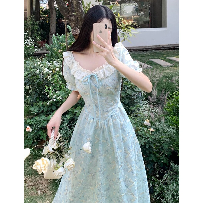 依钗 舒适通勤百搭简约休闲温柔风服饰短袖连衣裙 女款