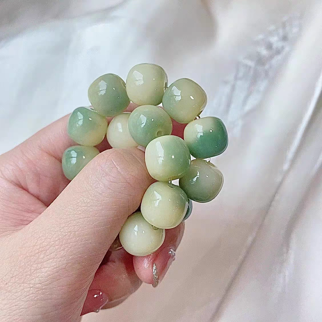 亲喜 小青柠文玩盘玩佛珠念珠 菩提根 手串 男女同款情侣款