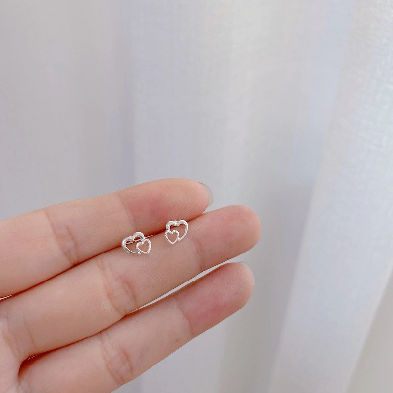 亲喜 圆点 爱心十字架星星养耳洞洗澡睡觉可带可爱 合金 耳钉 女款