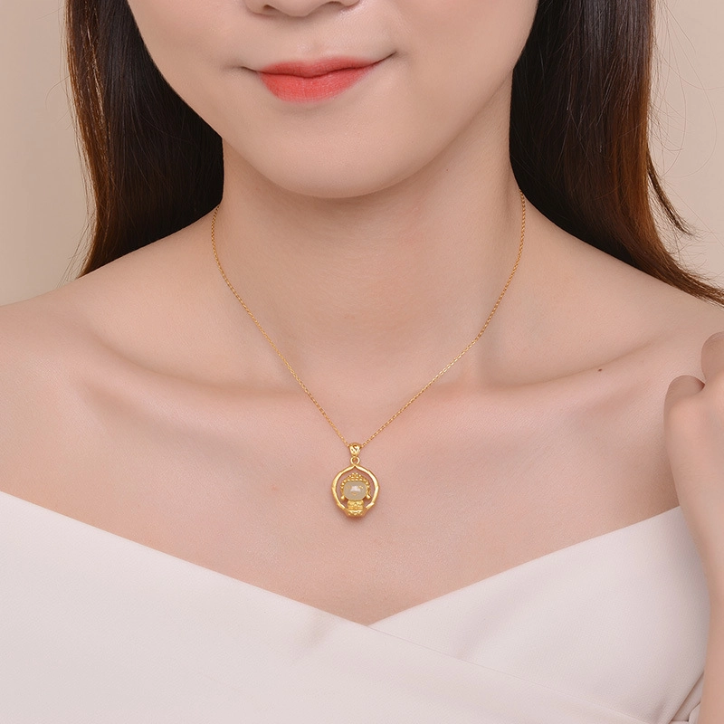 亲喜 小沙弥无相佛 小众高级感设计 高级感 玉髓 锁骨链 女款