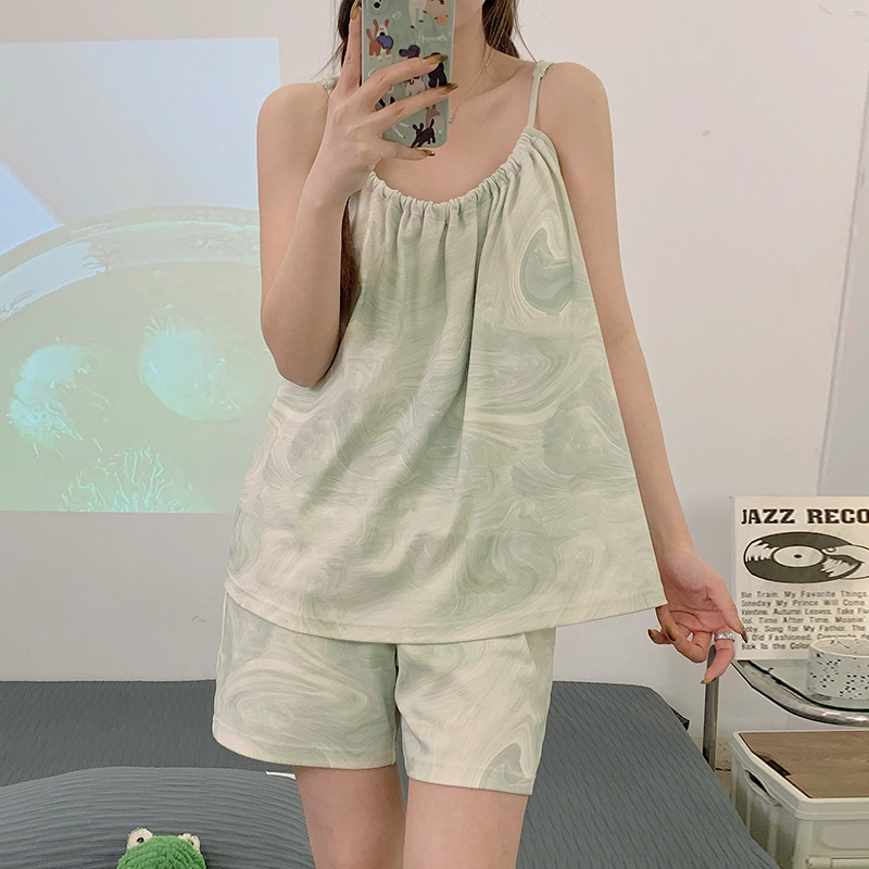 怀尔蔚 可外穿薄款休闲舒适简约家居服睡衣套装 女款