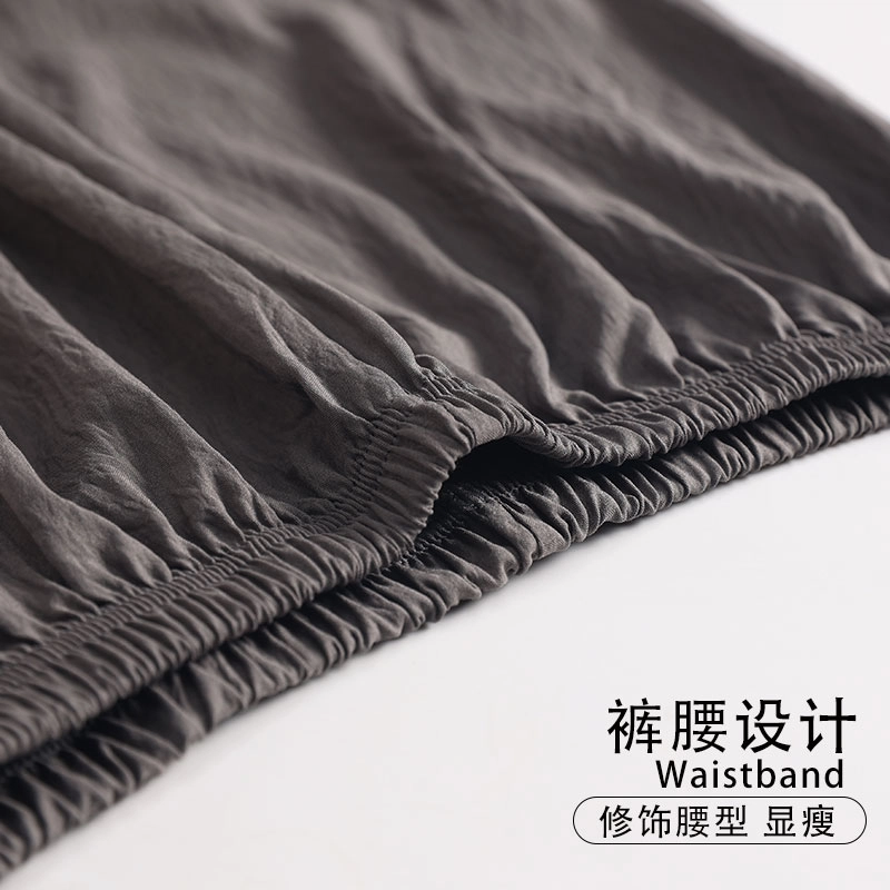 怀尔蔚 可外穿舒适薄款翻领字母短袖睡衣套装 男款