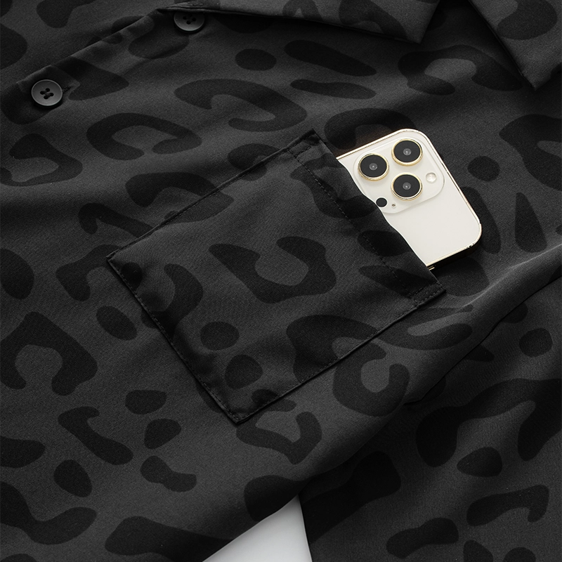 怀尔蔚 翻领短袖可外穿舒适家居服睡衣套装 男款