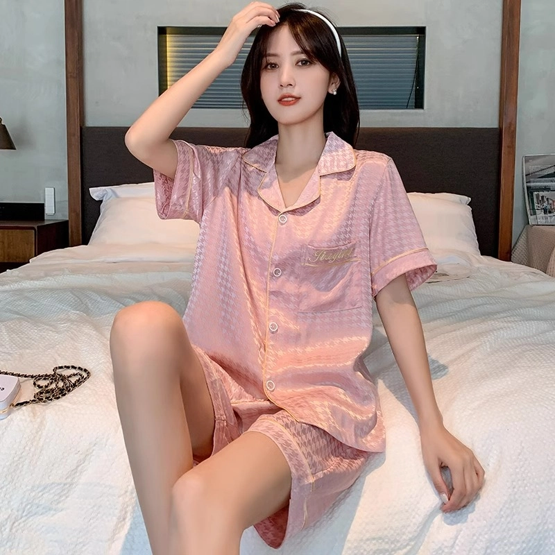 怀尔蔚 个性甜美休闲舒适睡衣套装 女款 粉色