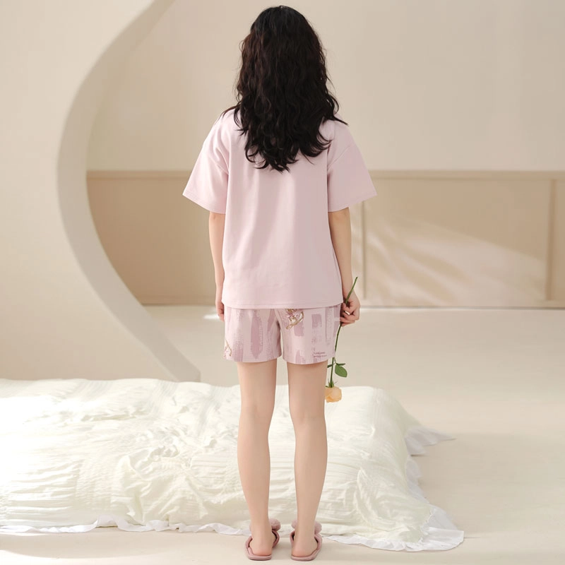 怀尔蔚 简约休闲可外穿舒适薄款睡衣套装 女款
