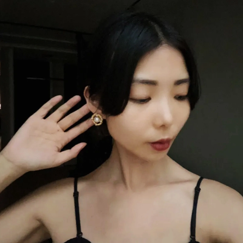 敦煌博物馆 新中式简约怀旧系列 铜镀金 耳环 男女同款情侣款