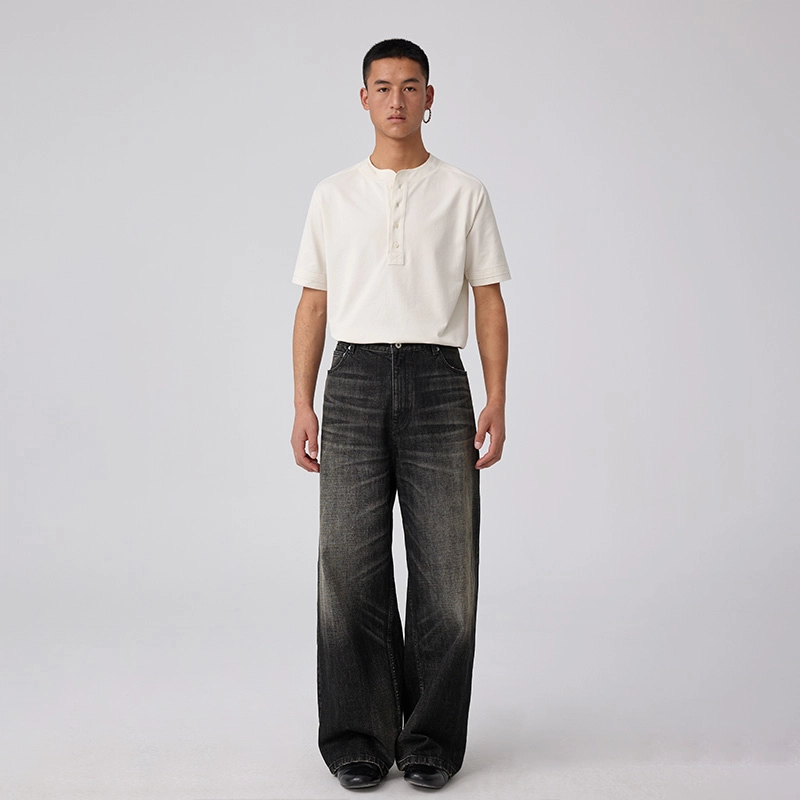 SIMPLE PROJECT *Black Baggy Jeans