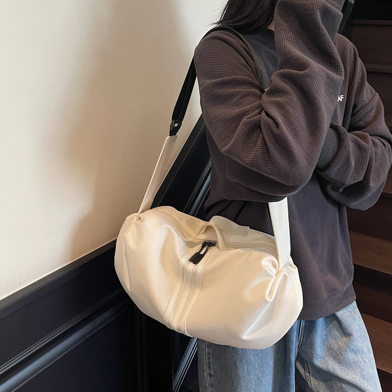 班亚奴 时尚百搭纯色通勤 布 单肩斜挎手提包 常规 男女同款情侣款 多色