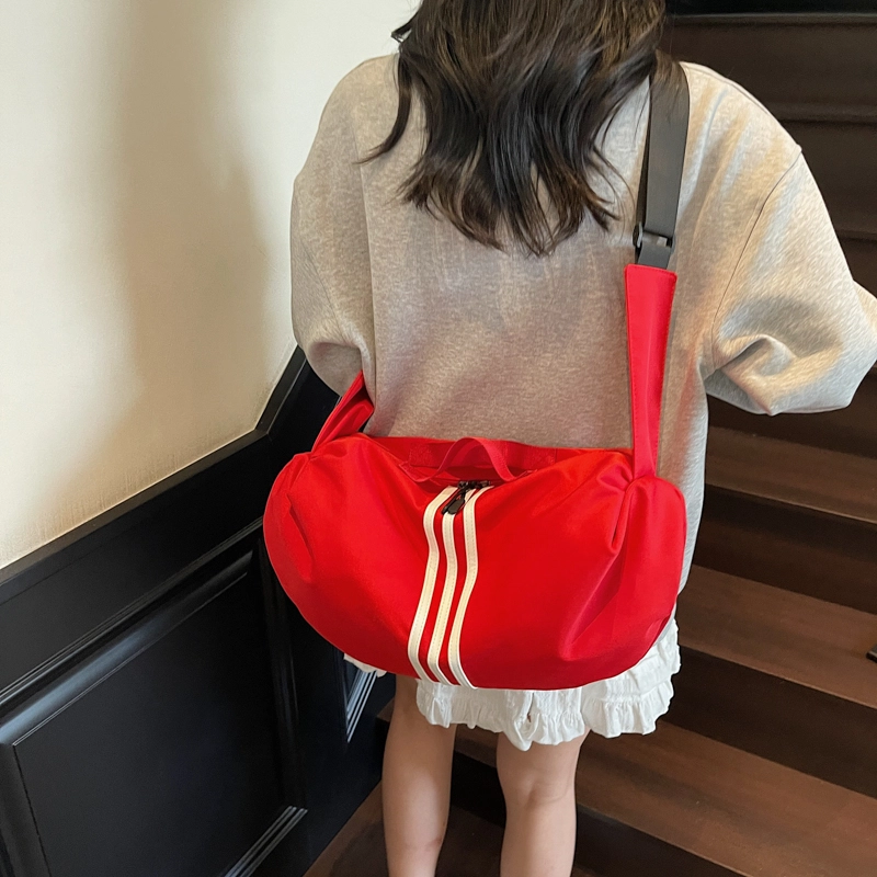 班亚奴 时尚百搭纯色通勤 布 单肩斜挎手提包 常规 男女同款情侣款 多色