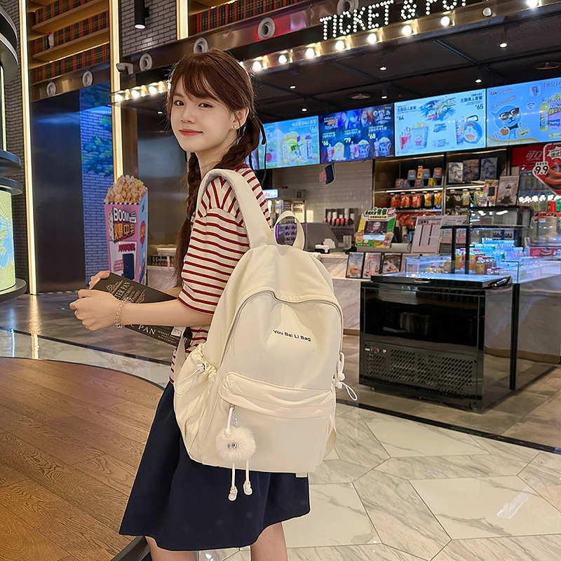 班亚奴 简约时尚百搭大容量通勤 尼龙 双肩包 常规 男女同款情侣款 多色