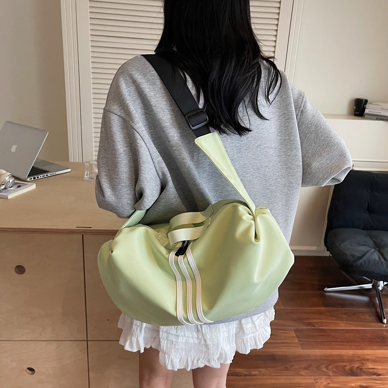 班亚奴 时尚百搭纯色通勤 布 单肩斜挎手提包 常规 男女同款情侣款 多色