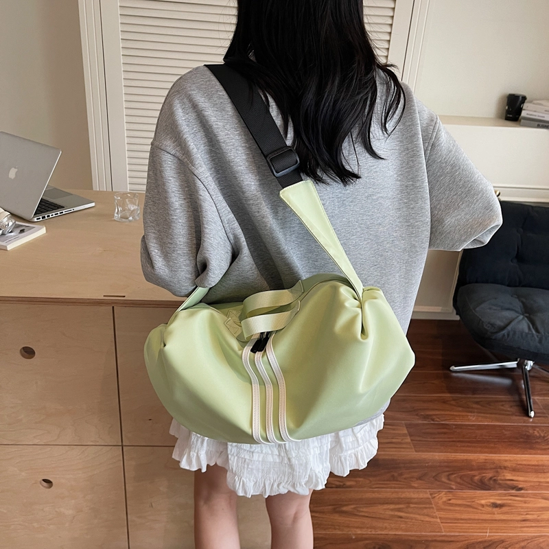 班亚奴 时尚百搭纯色通勤 布 单肩斜挎手提包 常规 男女同款情侣款 多色