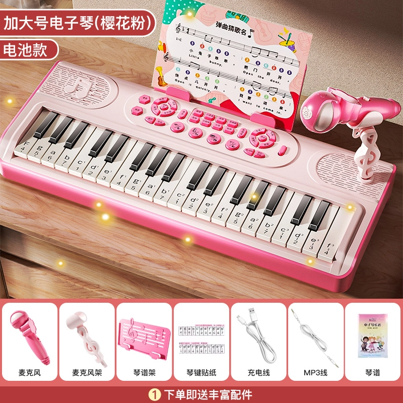 喜迪奇 多功能电子琴带话筒 玩具
