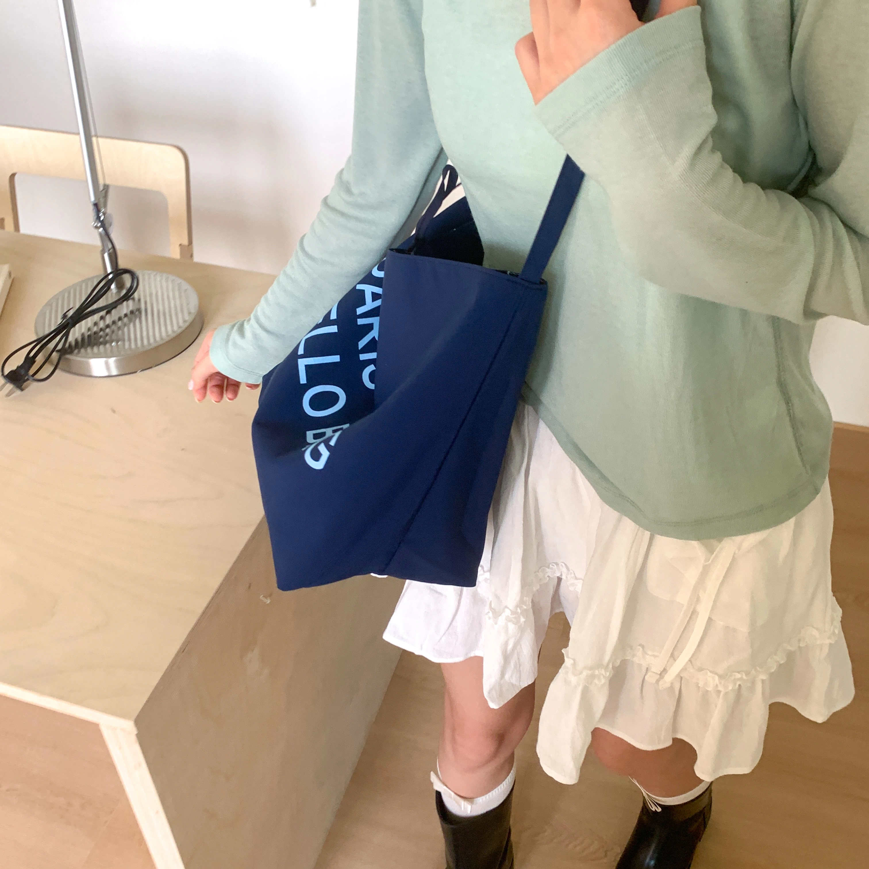 奕旅 韩系字母通勤 帆布 帆布包托特包单肩包 女款 多色