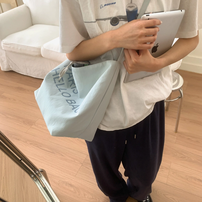 奕旅 韩系字母通勤 帆布 帆布包托特包单肩包 女款 多色