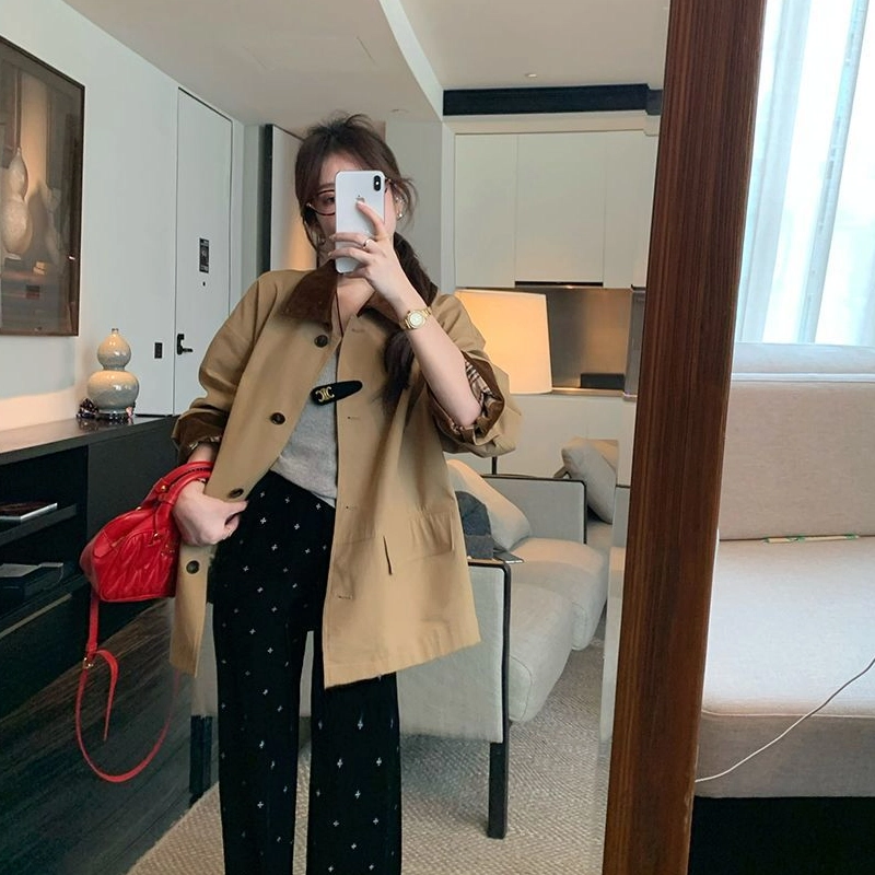 轻迎 高级感设计休闲百搭温柔优雅显瘦风衣 女款