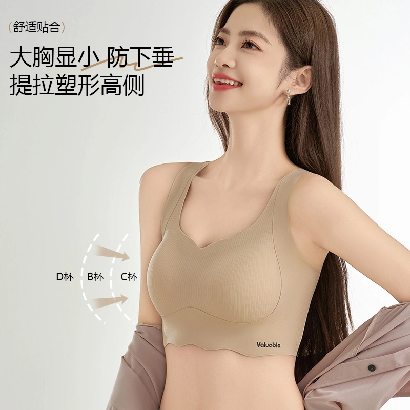 俞兆林 无钢圈大胸显小上托聚拢防下垂收副乳美背薄款文胸 女款 组合装