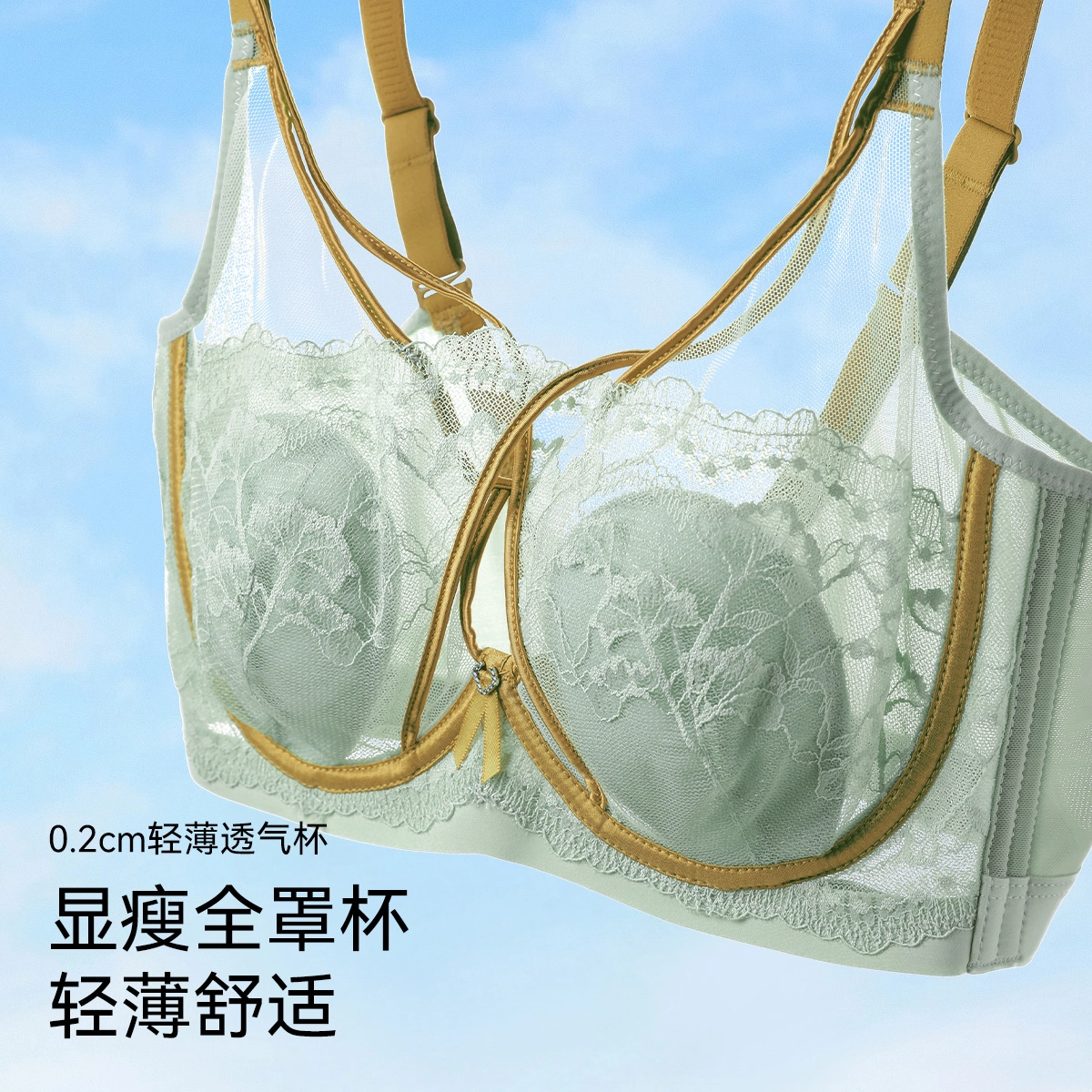 欧迪芬 大胸显小聚拢不空杯防下垂收副乳上托内衣女士文胸 女款 单件装