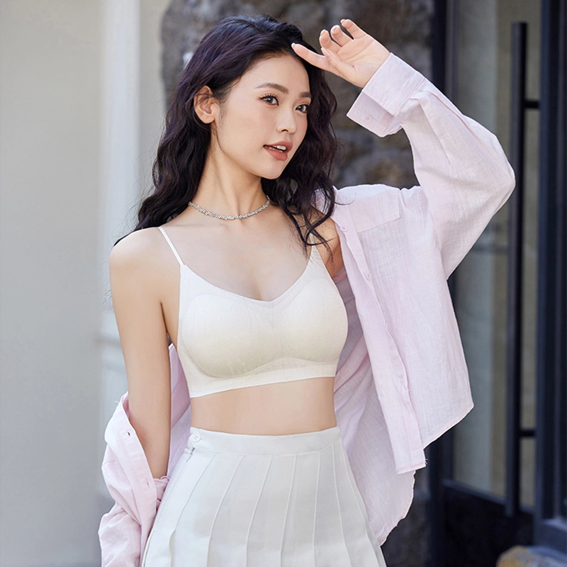 欧迪芬 裸感无痕冰丝轻薄透气软支撑上托聚拢防下垂收副乳夏季冰凉感两件装文胸 女款