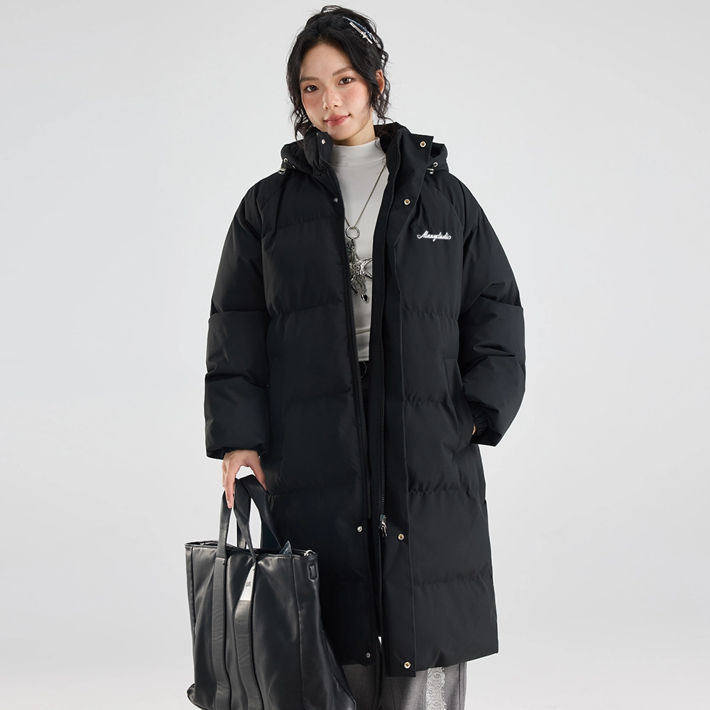 徐太浪 中长款冬季连帽加厚保暖情侣棉衣冬装外套棉服 男女同款