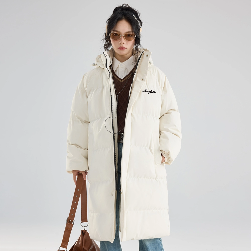 徐太浪 中长款冬季连帽加厚保暖情侣棉衣冬装外套棉服 男女同款