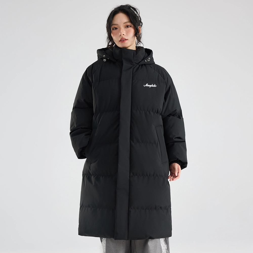 徐太浪 中长款冬季连帽加厚保暖情侣棉衣冬装外套棉服 男女同款