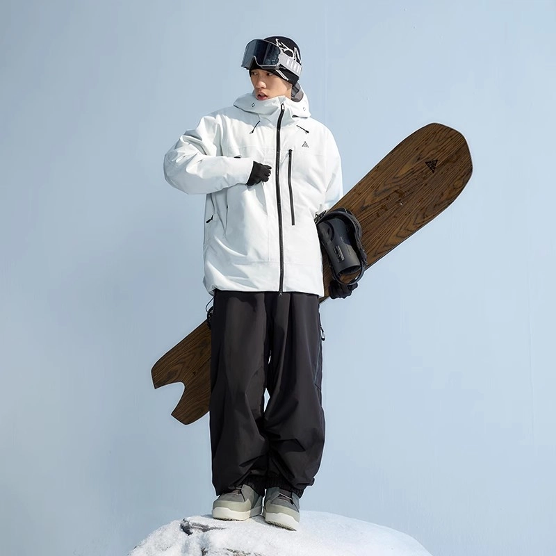 南恩 防水加厚全压胶滑雪衣套装 男女同款