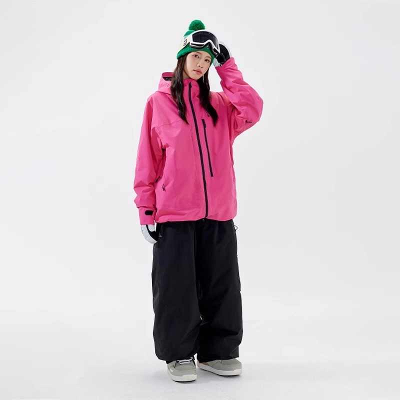 南恩 防水加厚全压胶滑雪衣套装 男女同款