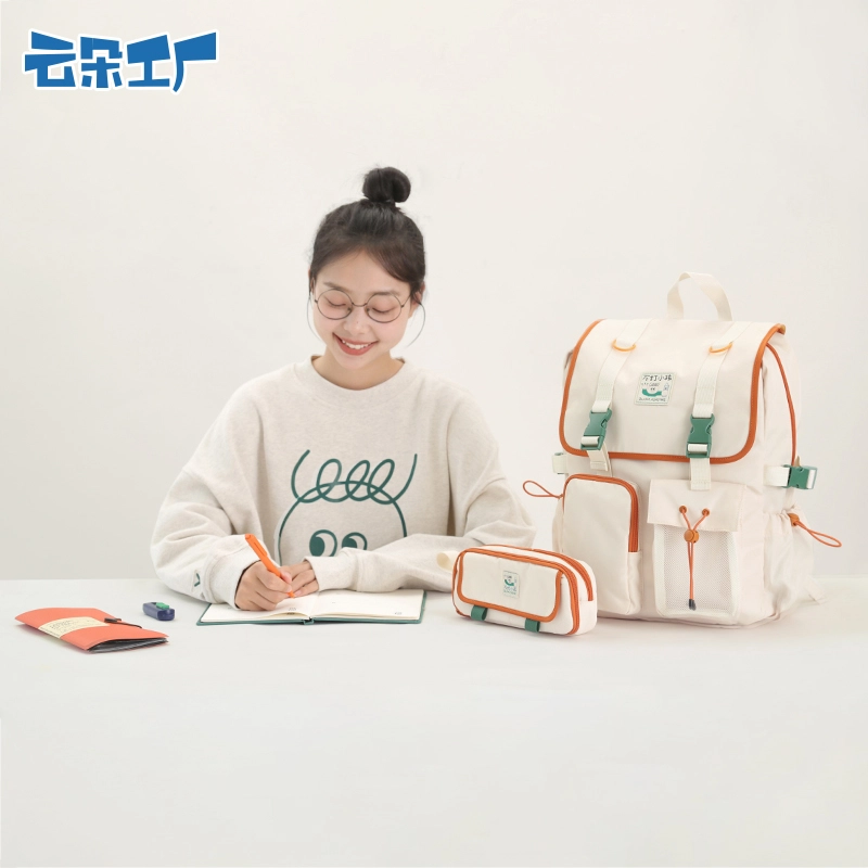 云朵工厂 方脑袋背包 聚酯纤维 双肩包 男女同款情侣款