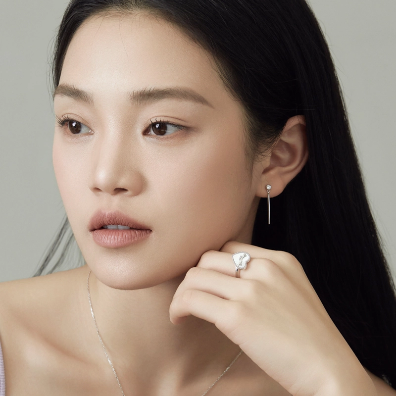 情思意 摩斯密码设计师 母贝 耳环 女款