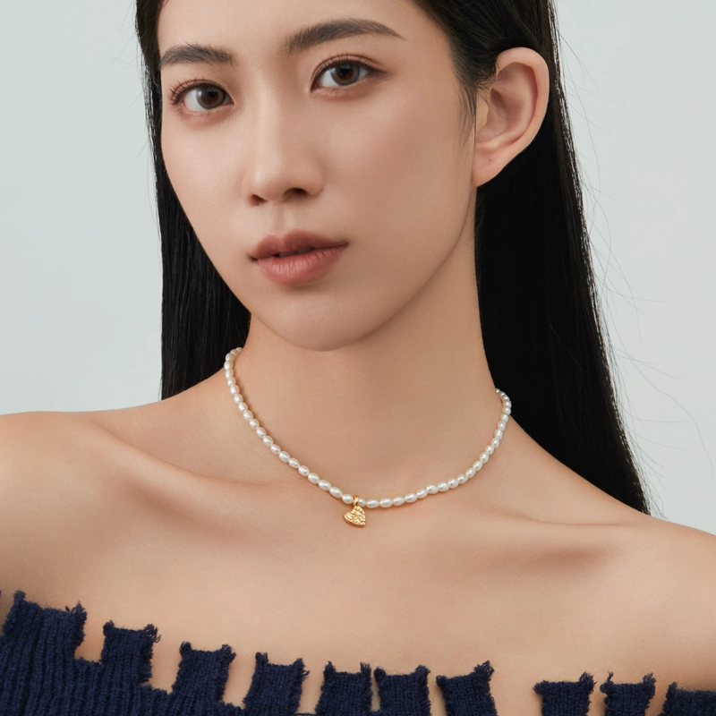 情思意 小米锁骨链气质小众设计感颈链 淡水珍珠 项链 女款