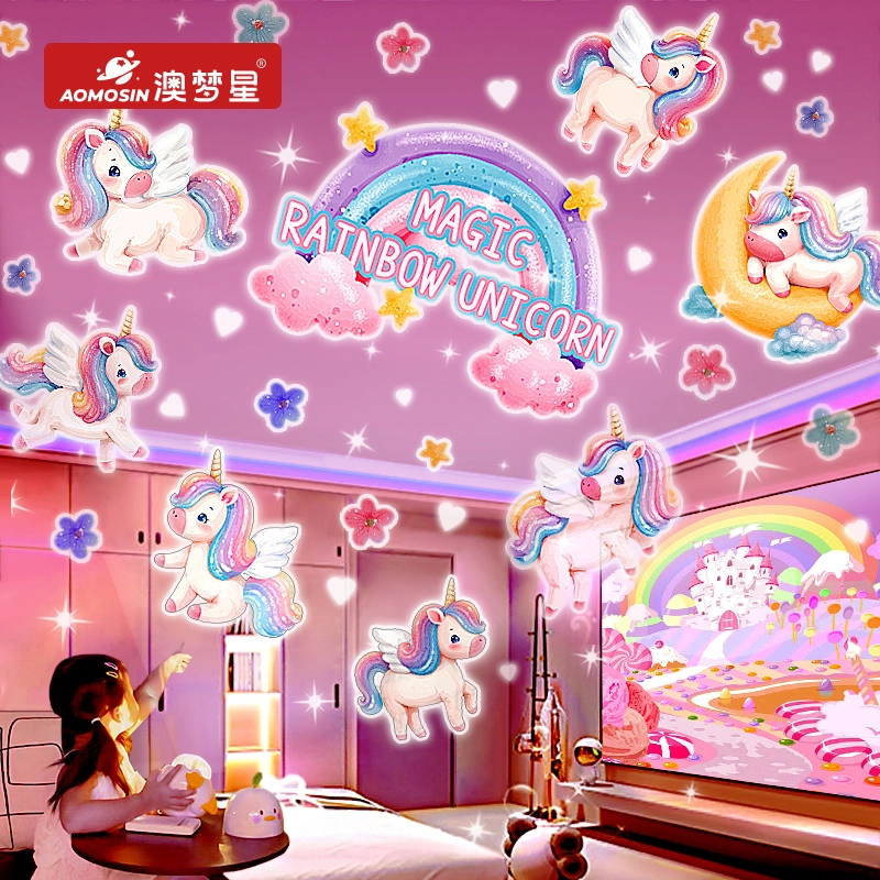 澳梦星 星星空投影仪小夜灯 满天星光音乐盒 早教益智玩具