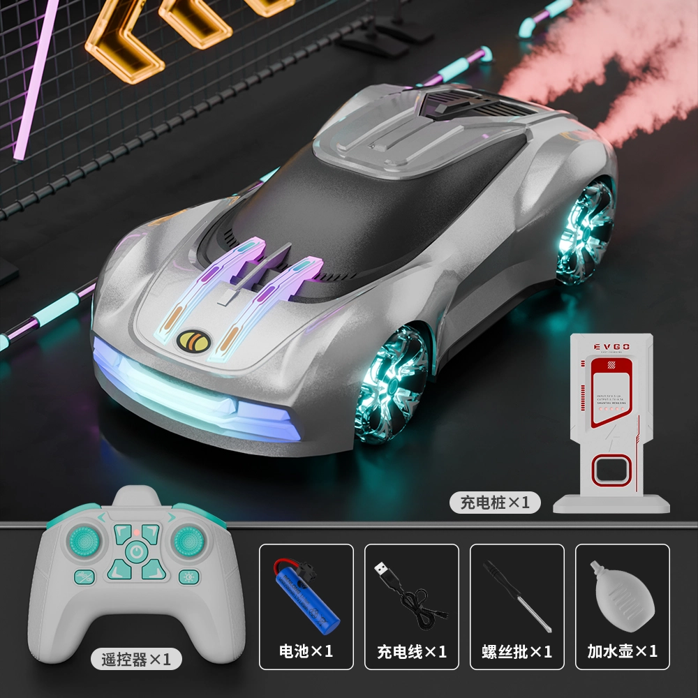 妙贝乐 漂移车 炫酷灯光  动感音乐  尾焰喷雾 遥控玩具