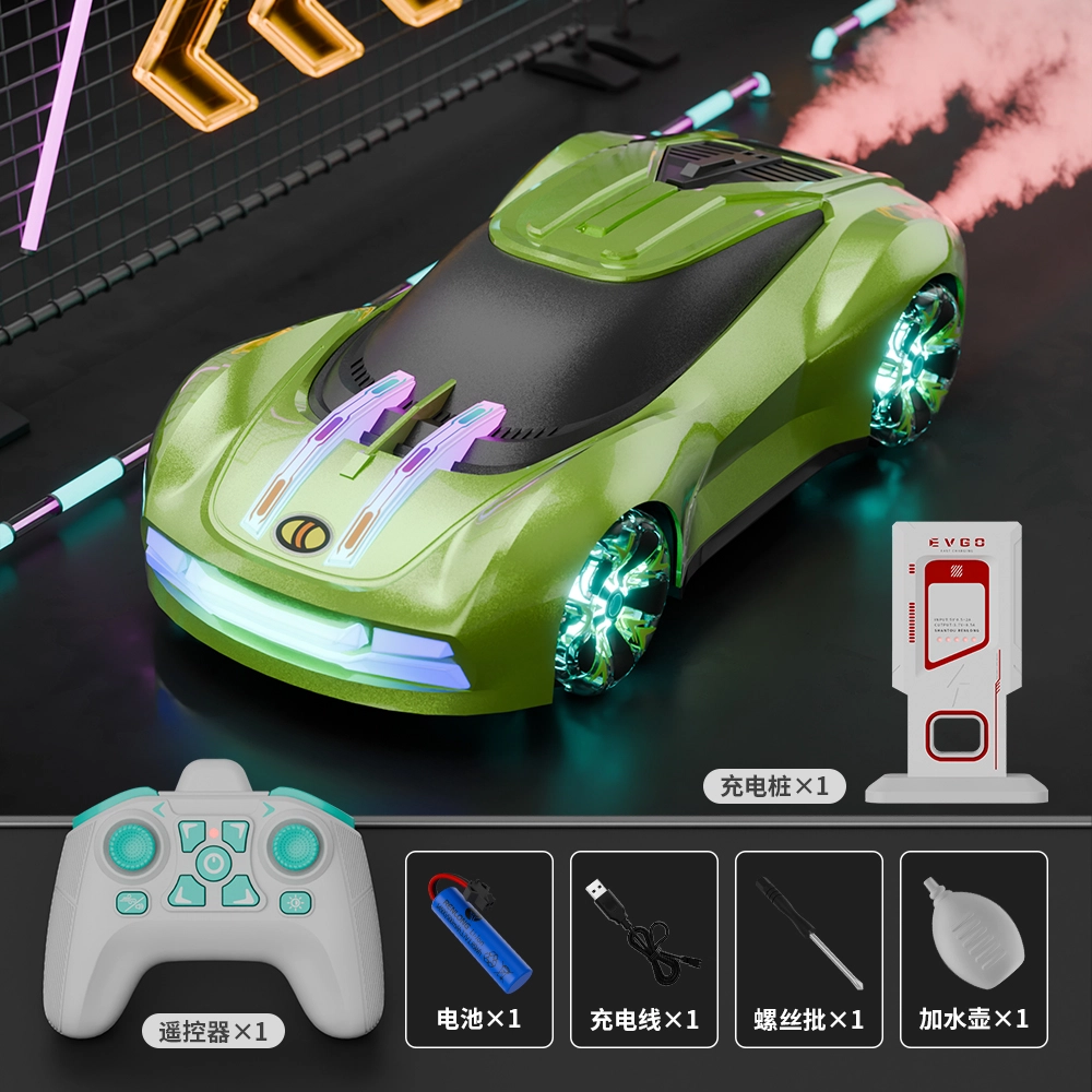 妙贝乐 漂移车 炫酷灯光  动感音乐  尾焰喷雾 遥控玩具