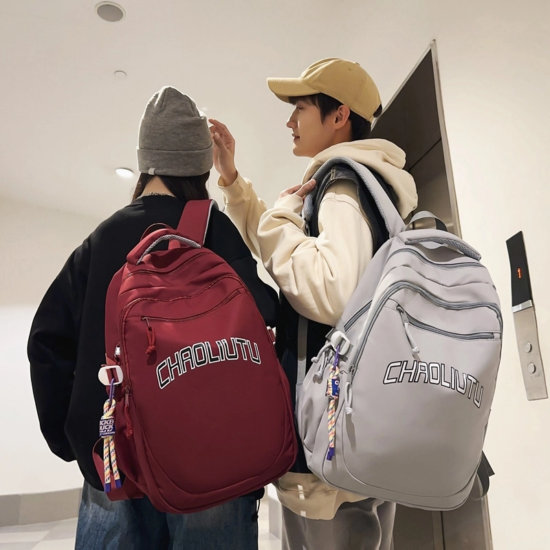 尊梵 多功能电脑大容量大学生电脑多口袋 尼龙 双肩包 男女同款情侣款 多色