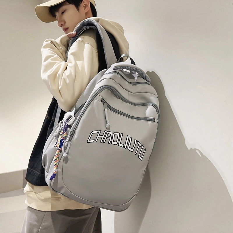 尊梵 多功能电脑大容量大学生电脑多口袋 尼龙 双肩包 男女同款情侣款 多色