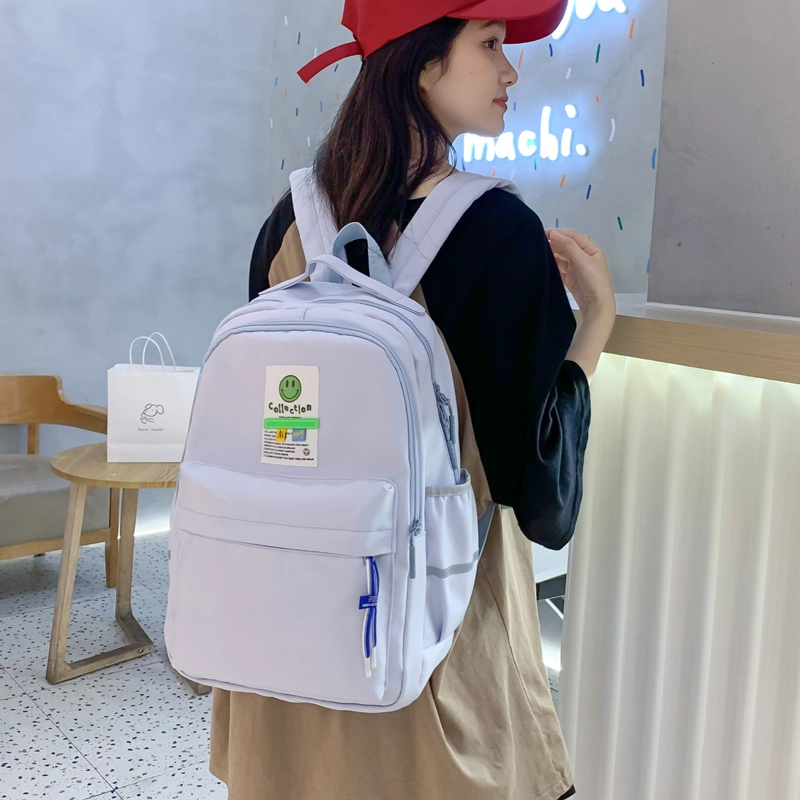 尊梵 甜美淑女小清新时尚街头潮流背包休闲百搭日常上课 尼龙 双肩包 女款 灰色/黑色/绿色/蓝色/粉色