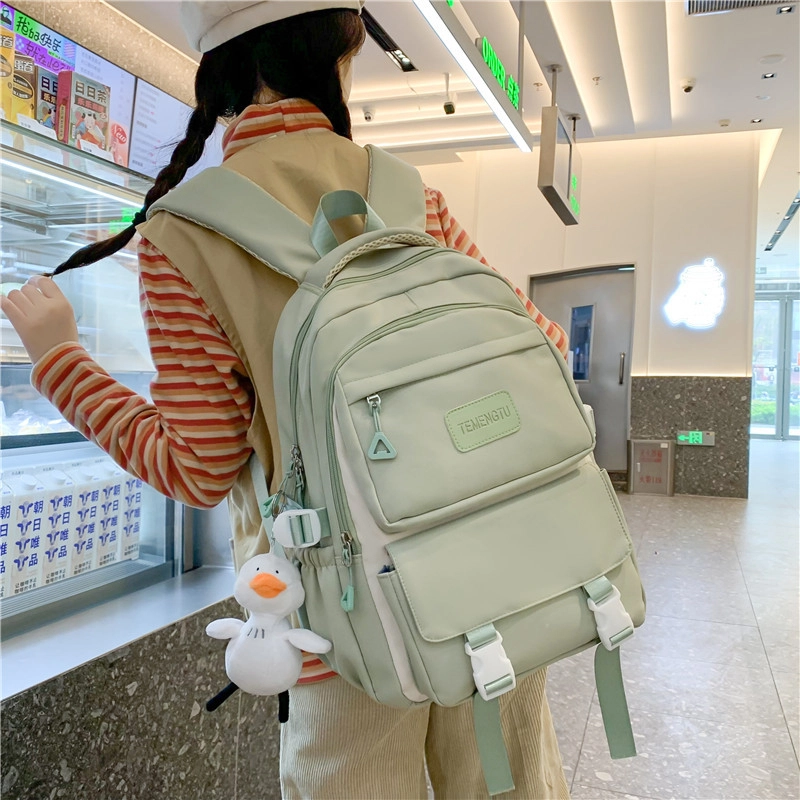 尊梵 小众设计卡通图案设计休闲简约时尚百搭潮流 尼龙 双肩包 女款多色