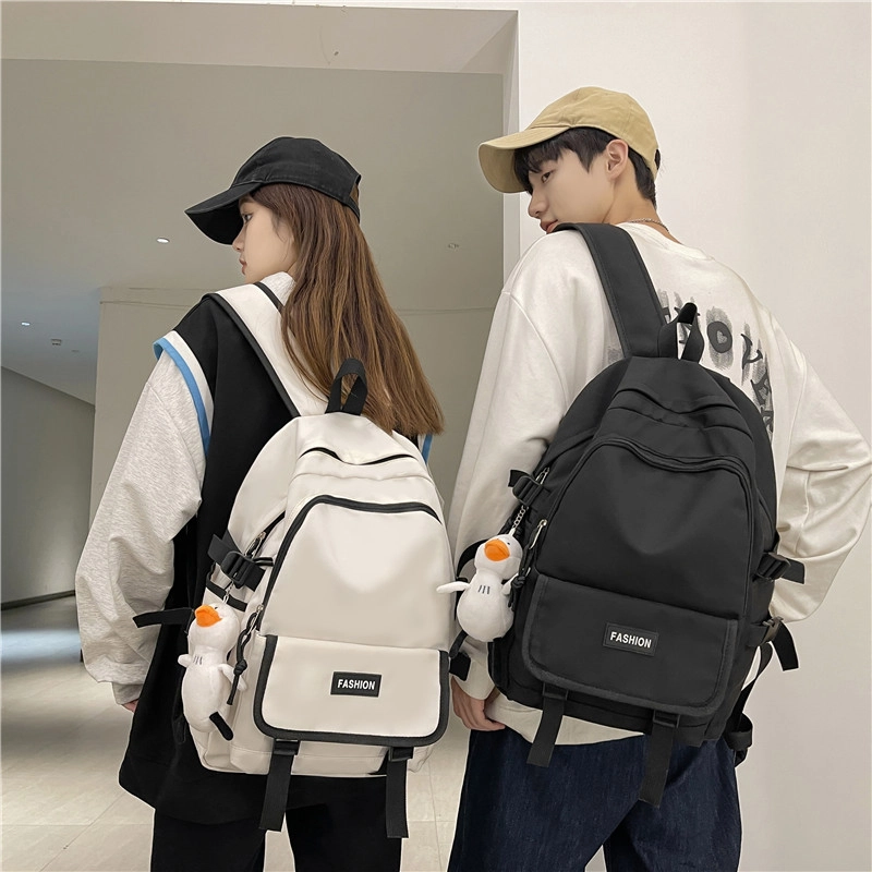 尊梵 小清新拉链 时尚双肩包 学生校园背包 尼龙 男女同款 多色