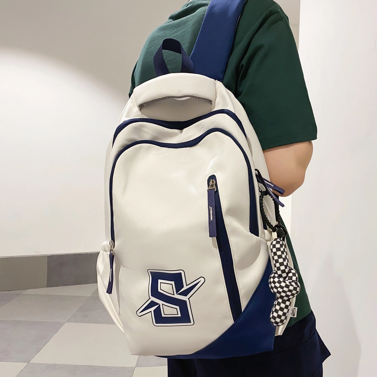 尊梵 多功能电脑大容量多口袋 书包背包双肩包 尼龙 男女同款情侣款 多色