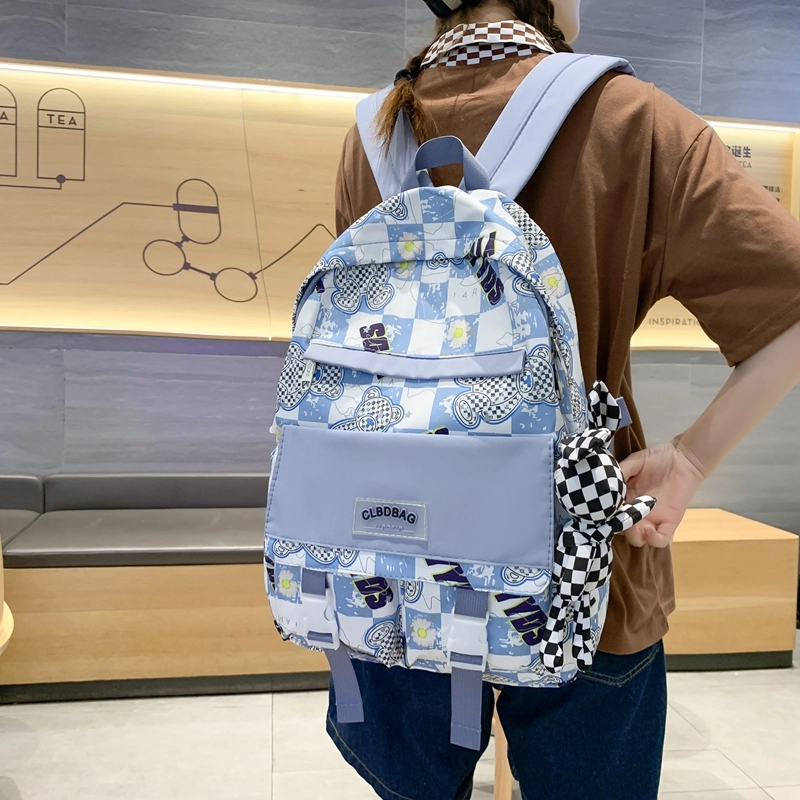 尊梵 电脑大学生小清新时尚校园 背包双肩包 尼龙 女款 多色