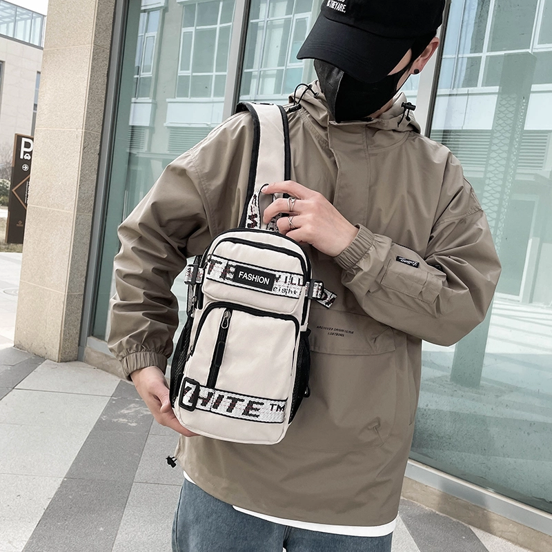 尊梵 街头潮流时尚 尼龙布 胸包 男女同款情侣款 多色