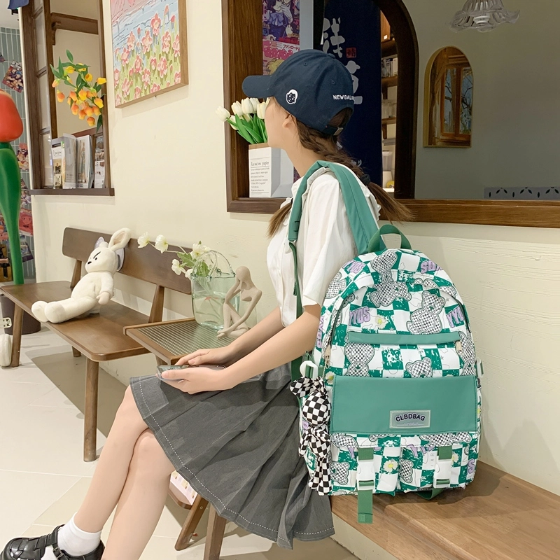 尊梵 电脑大学生小清新时尚校园 背包双肩包 尼龙 女款 多色
