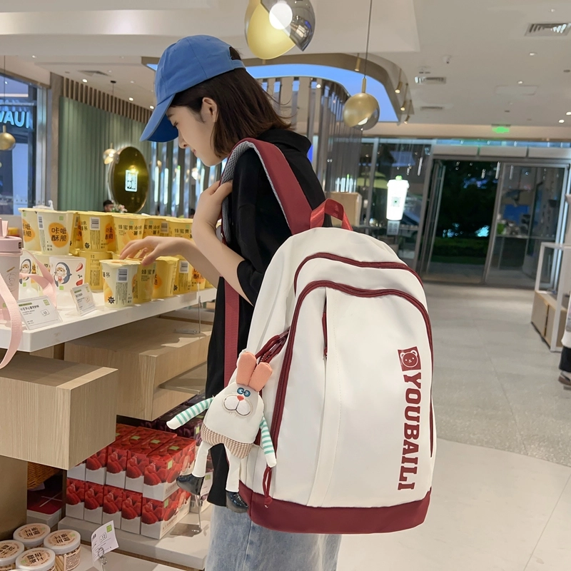 尊梵 双肩包 多功能电脑大容量学生多口袋 男女同款情侣款 尼龙 多色