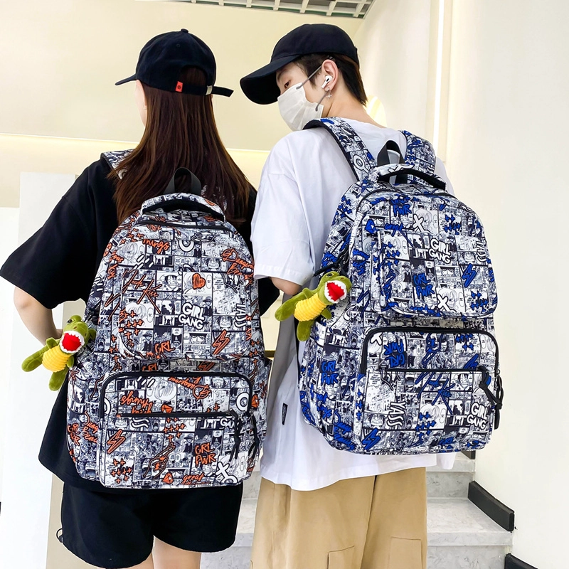 尊梵 多功能电脑背包大容量学生书包多口袋 双肩包 尼龙 男女通用 多色